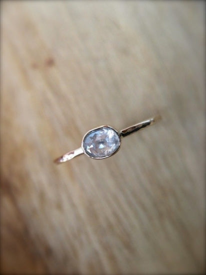 Translucent Oval Diamond Ring