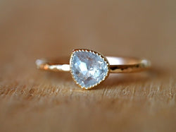 A Snowflake Diamond Ring