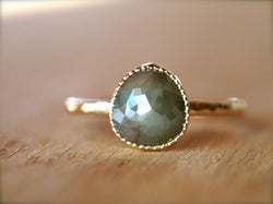 Lily Pad Diamond Ring