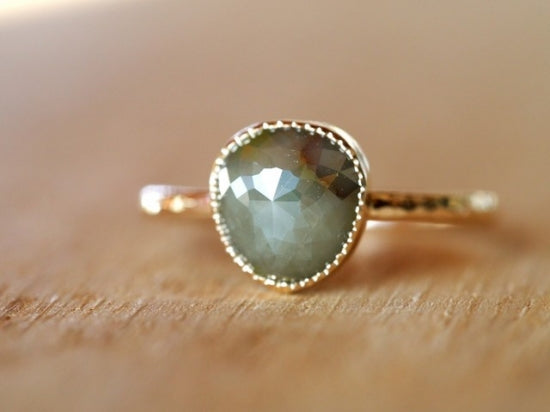 Lily Pad Diamond Ring