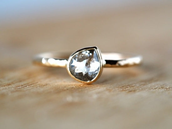 A Moment’s Reflection Diamond Ring Pear
