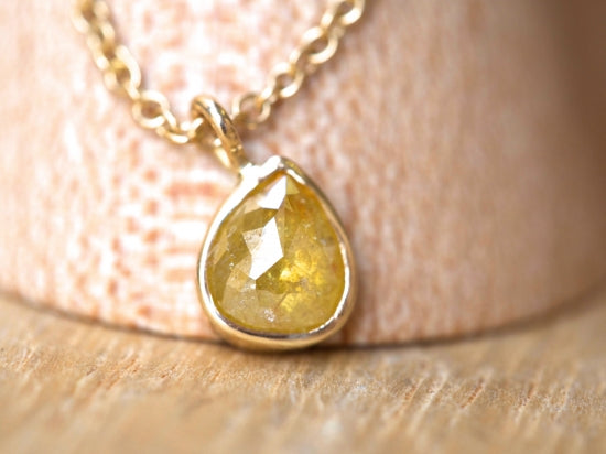 Petal Of Sun Diamond Necklace