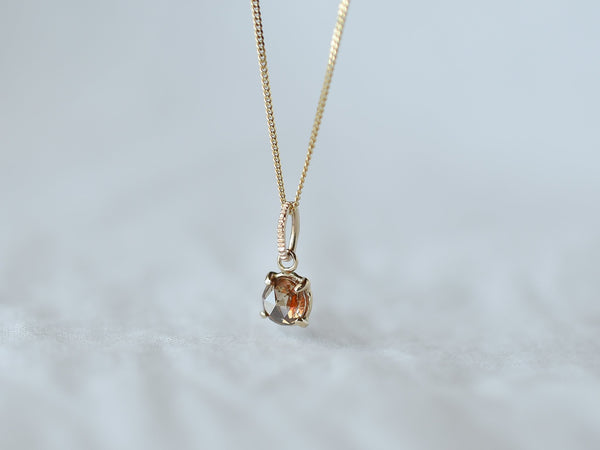 Cherry Red Diamond Necklace