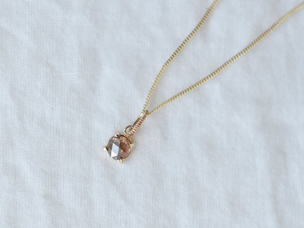 Cherry Red Diamond Necklace