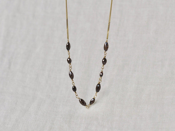 Chocolate diamonds necklace