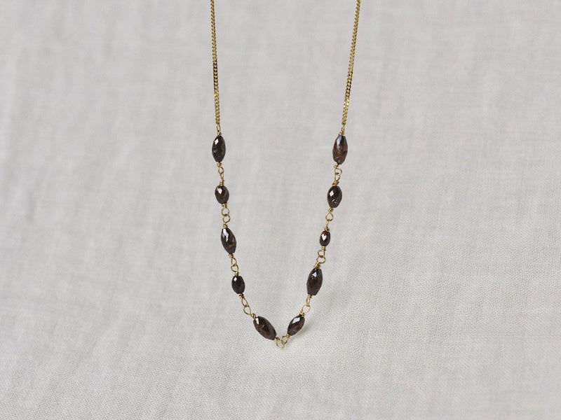 Chocolate diamonds necklace