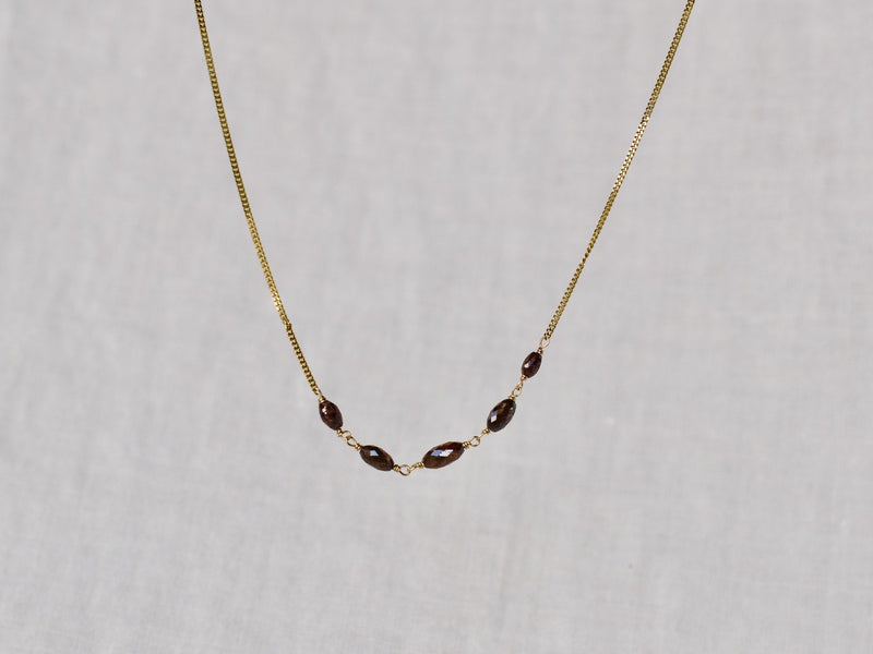 Chocolate diamonds necklace