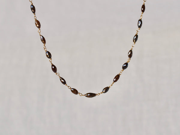 Chocolate diamonds eternity bracelet