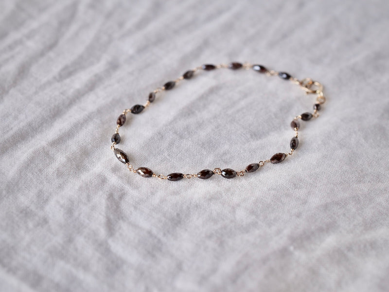 Chocolate diamonds eternity bracelet