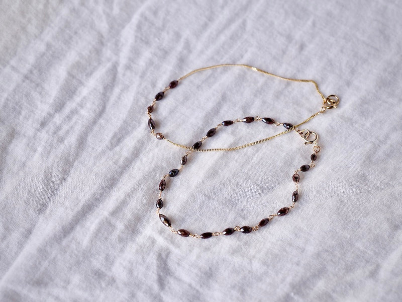 Chocolate diamonds eternity bracelet