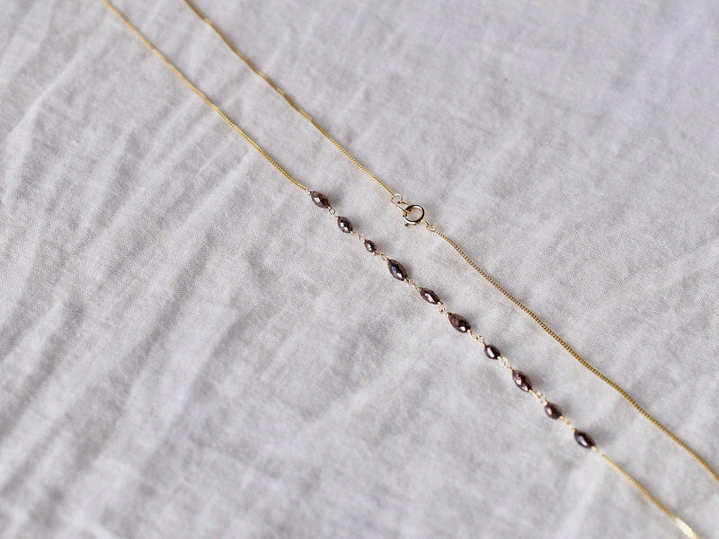Chocolate diamonds necklace