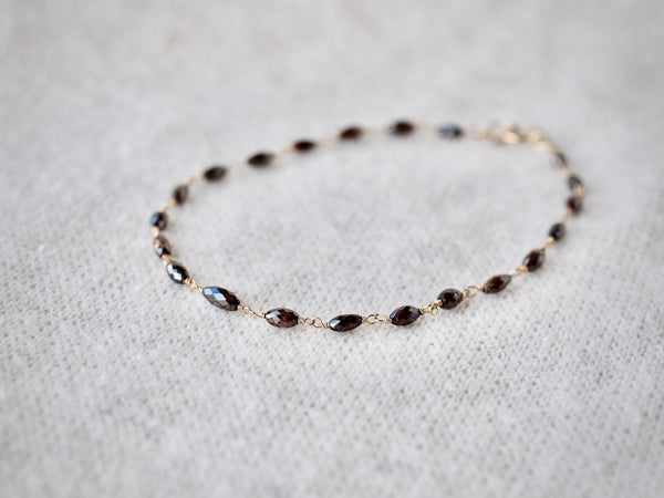 Chocolate diamonds eternity bracelet