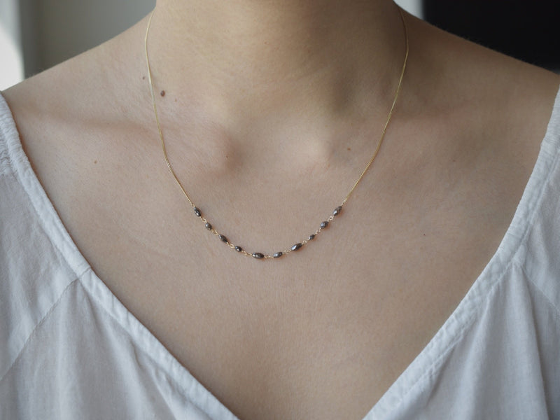 Chocolate diamonds necklace