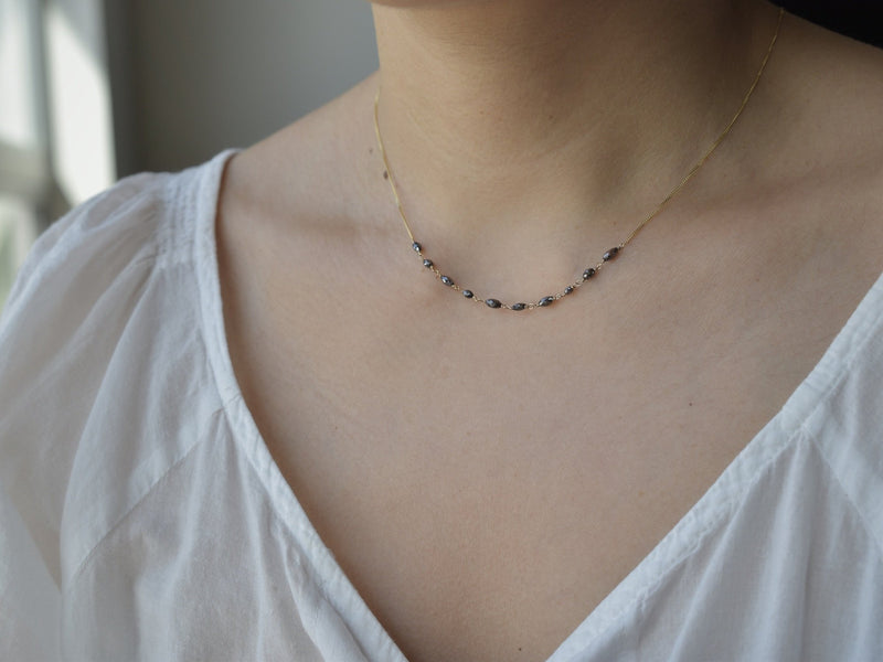 Chocolate diamonds necklace