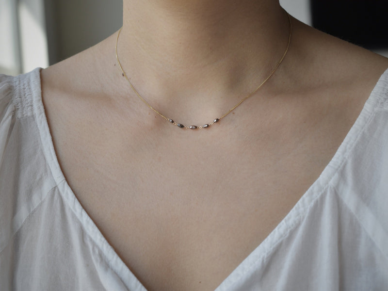 Chocolate diamonds necklace