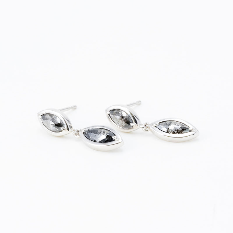 Double Marquise Diamond Earrings