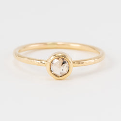 Old Cut Champagne Gold Diamond Ring