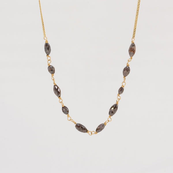 Chocolate diamonds necklace