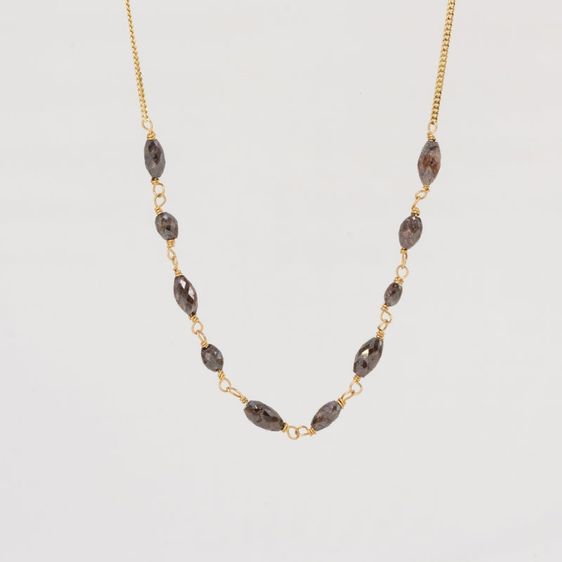 Chocolate diamonds necklace
