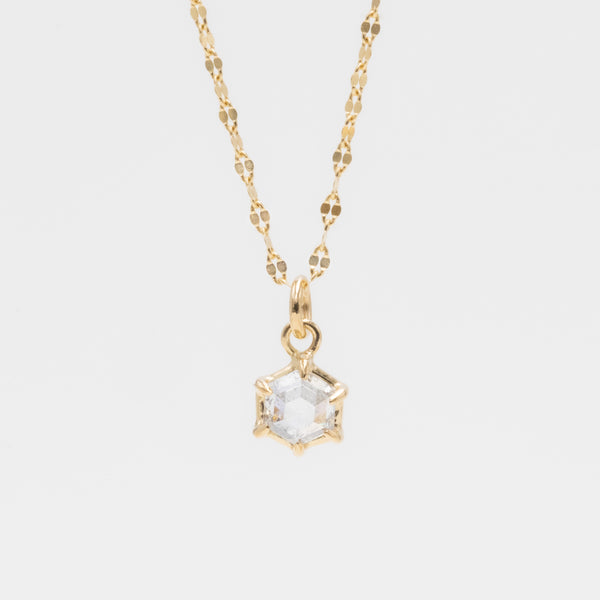 Dew Hexagon Diamond Necklace