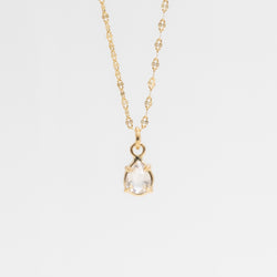 Dew Pear Diamond Necklace