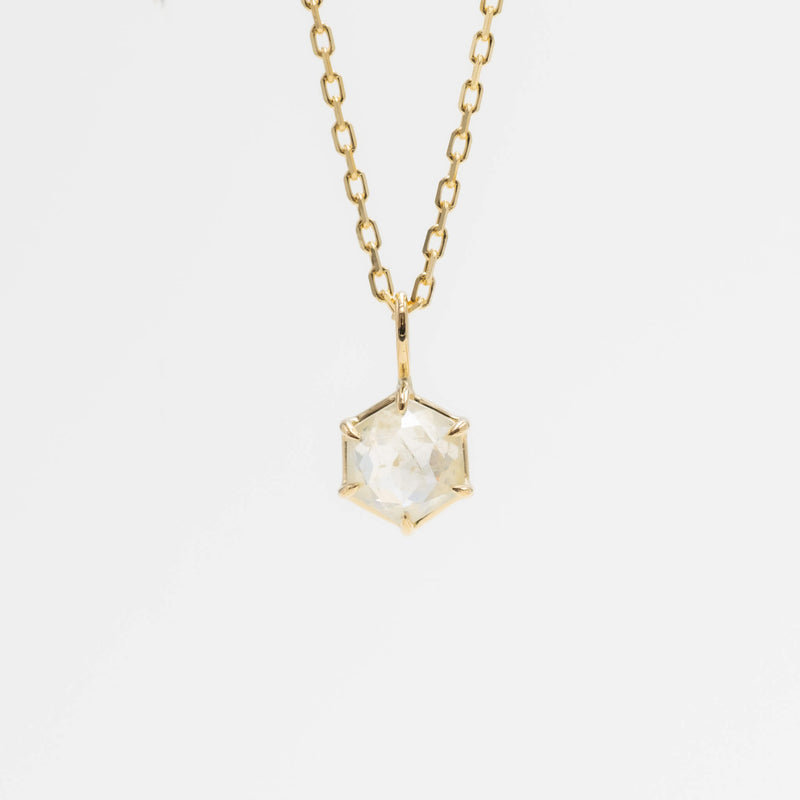 L'EAU  Hexagon Diamond Necklace