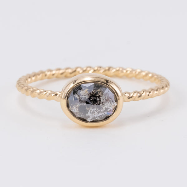 Noir Oval Diamond Ring