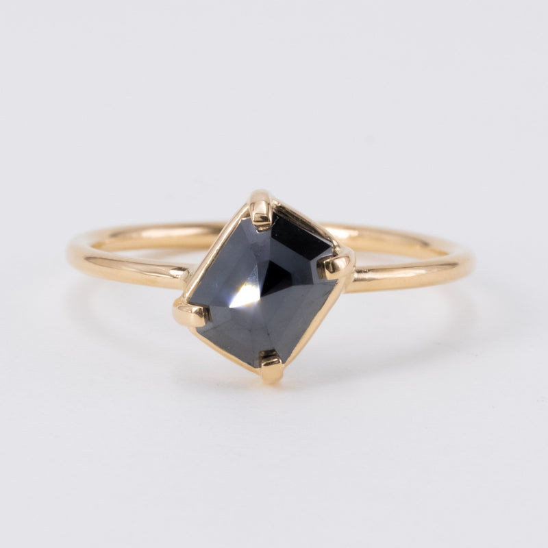 Noir Rectangle Diamond Ring