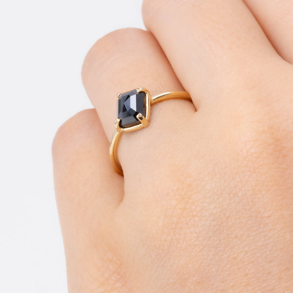 Noir Rectangle Diamond Ring