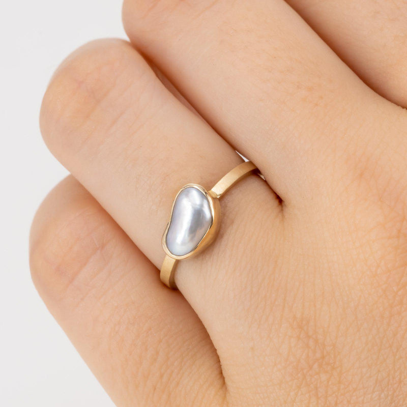 Keshi Pearl Ring size10