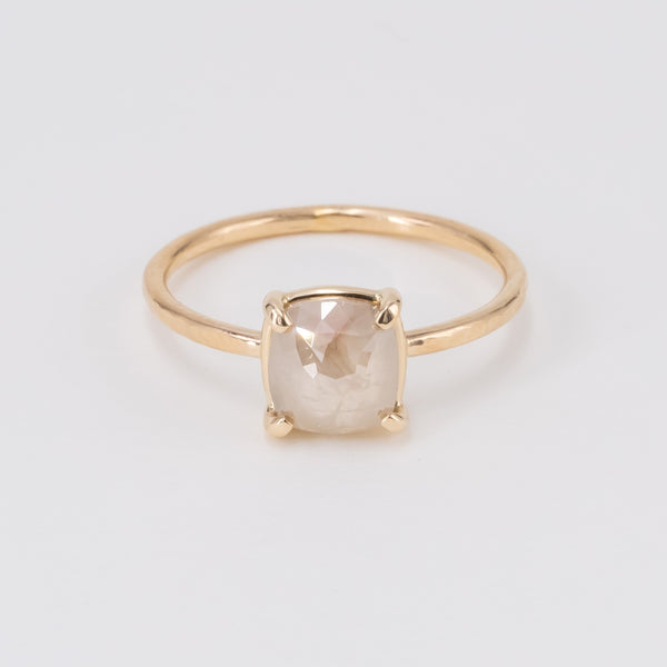 Beige Grey Diamond Ring