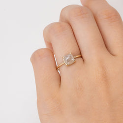 Beige Grey Diamond Ring