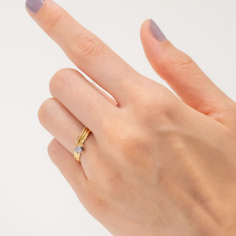 Lavender Diamond Ring