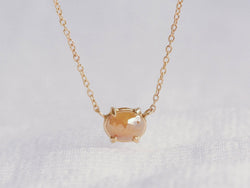 Orange Sunset Diamond Necklace