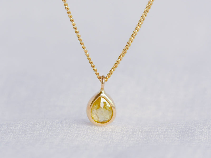 Baby Sunshine Drop Diamond Necklace