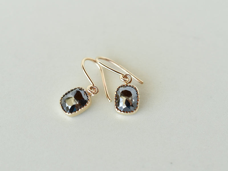 Ombre Diamond Earrings Night Sky