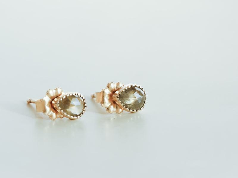 Moss lake diamond earrings