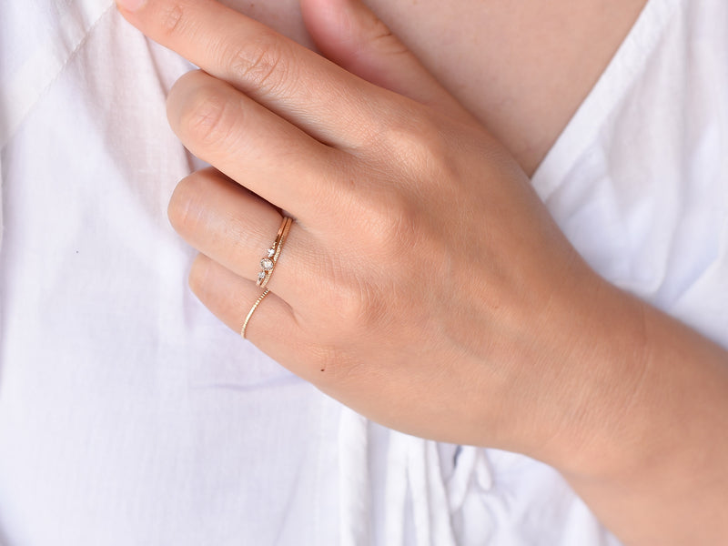 littlest bouquet ring white clover