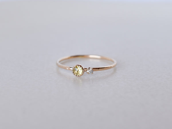 littlest bouquet ring mimosa