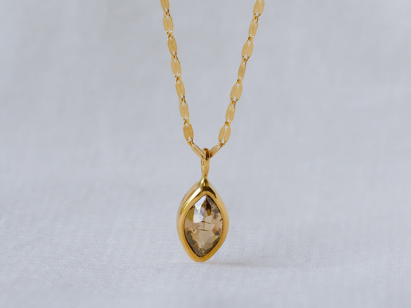 Champagne Marquise Diamond Necklace