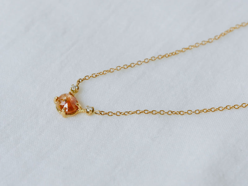 littlest bouquet Diamond Necklace Anemone