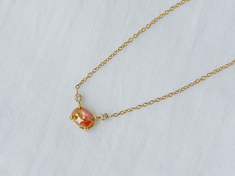 littlest bouquet Diamond Necklace Anemone