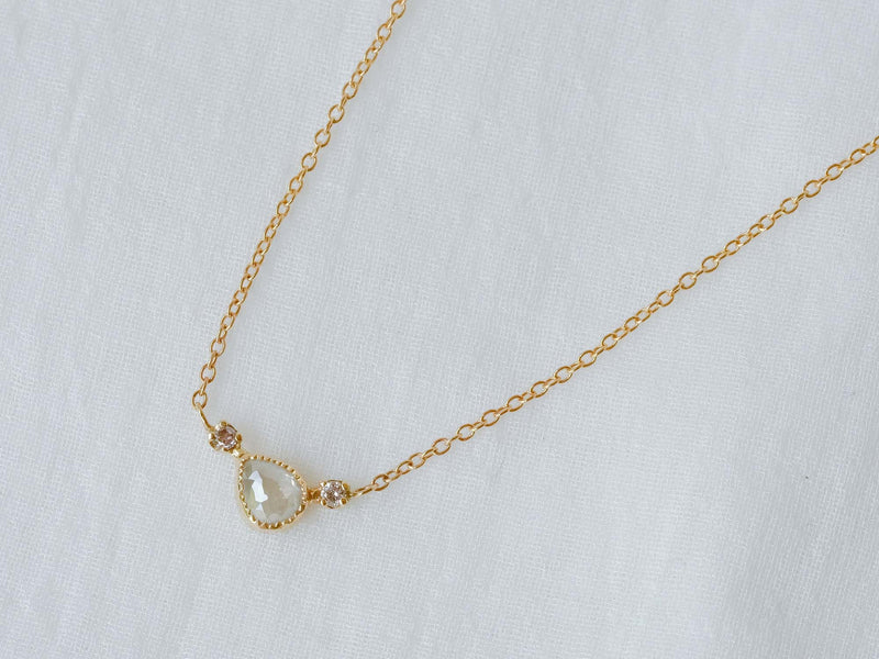 littlest bouquet Diamond Necklace Forget-me-not
