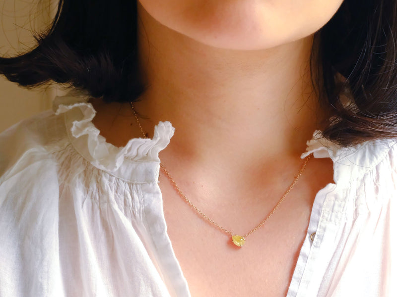 Lemon Drop Diamond Necklace
